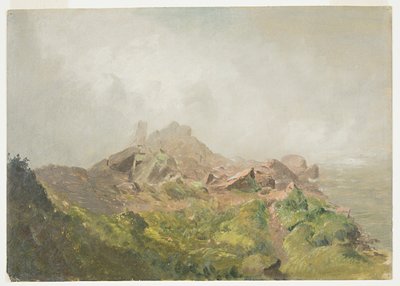 Rajz, Az amerikai vízesés alapja, Niagara, 1856-58 alkotó: Frederic Edwin Church