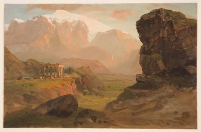 Rajz, Bashan Fantasy, 1869. április alkotó: Frederic Edwin Church