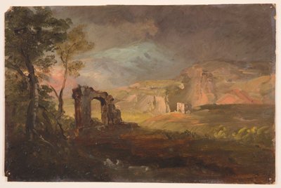 Rajz, Campagna fantázia, valószínűleg 1868-69 alkotó: Frederic Edwin Church