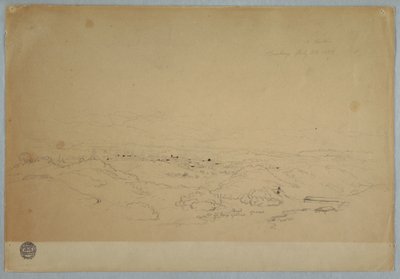 Rajz, Cartago, Kolumbia, 1853. július 23. alkotó: Frederic Edwin Church