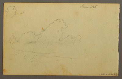 Rajz, Catskill Mountain House, 1844 alkotó: Frederic Edwin Church