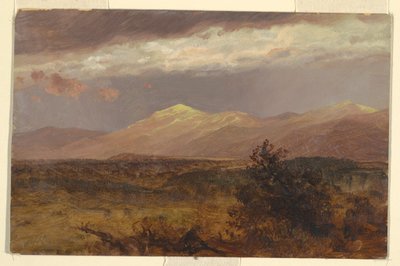 Rajz, Catskills a naplementében, 1882 alkotó: Frederic Edwin Church