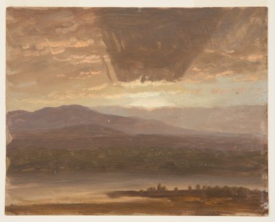 Rajz, Catskills Hudson felől, New York, 1870 alkotó: Frederic Edwin Church
