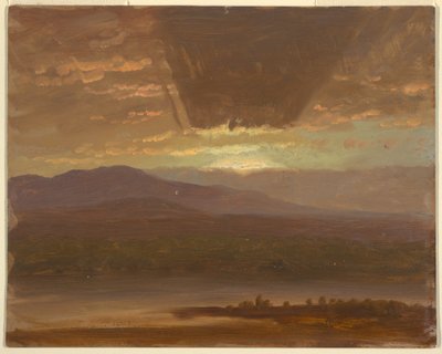 Rajz, Catskills Hudson felől, New York, 1870 alkotó: Frederic Edwin Church