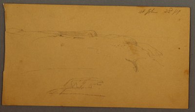 Rajz, Cliffs, 1859 alkotó: Frederic Edwin Church