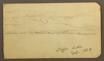 Rajz, Felhős Mt. Katahdin, 1878 alkotó: Frederic Edwin Church