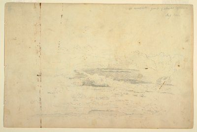Rajz, Felhő tanulmányok, 1844 augusztus alkotó: Frederic Edwin Church