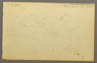 Rajz, Felhő tanulmány, 1844 alkotó: Frederic Edwin Church