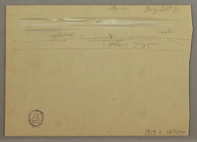 Rajz, Felhő-tanulmány, 1871. július 28. alkotó: Frederic Edwin Church
