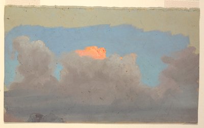 Rajz, Felhő tanulmány, 1860-70 alkotó: Frederic Edwin Church