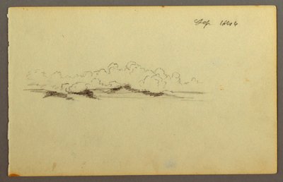 Rajz, Felhők, 1844 alkotó: Frederic Edwin Church