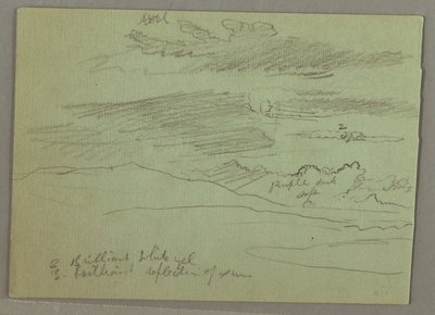 Rajz, Felhős égbolt, 1871 alkotó: Frederic Edwin Church
