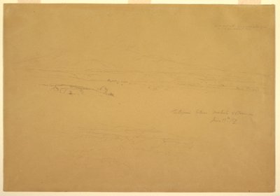 Rajz, Cotopaxi Machachi és Talunga között, 1857. június 19. alkotó: Frederic Edwin Church