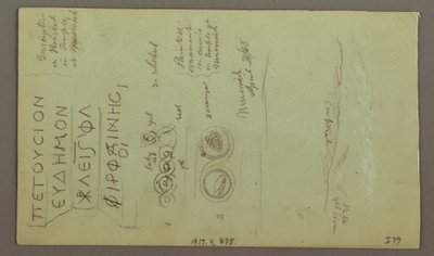 Rajz, a Parrelorium homlokzata, 1868. április 28. alkotó: Frederic Edwin Church