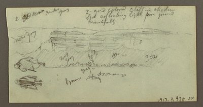 Rajz, alak tevén lovagló, alak alking, Hilside, és Hilltop, valószínűleg 1868 alkotó: Frederic Edwin Church
