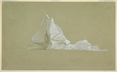 Rajz, úszó jéghegy, 1859. július 9. alkotó: Frederic Edwin Church