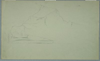 Rajz, úszó jéghegy, 1859. június vagy július alkotó: Frederic Edwin Church
