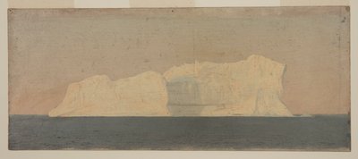 Rajz, úszó jéghegy, Labrador, 1859. június vagy július alkotó: Frederic Edwin Church