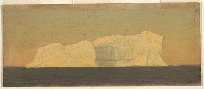 Rajz, úszó jéghegy, Labrador, 1859. június vagy július alkotó: Frederic Edwin Church