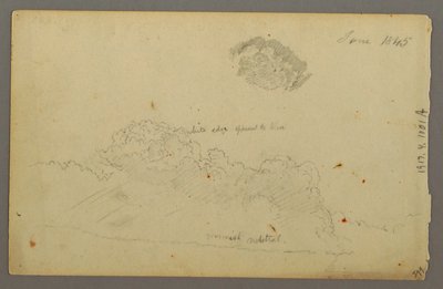 Rajz, Hill tartományok, 1844 alkotó: Frederic Edwin Church