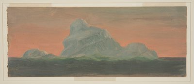 Rajz, Jéghegy az esti égbolton, 1859. június alkotó: Frederic Edwin Church