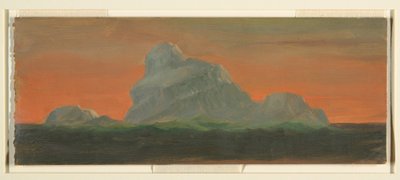 Rajz, Jéghegy az esti égbolton, 1859. június alkotó: Frederic Edwin Church
