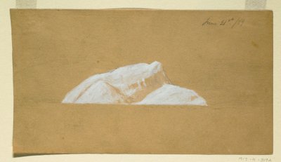 Rajz, Jéghegy, Új-Fundland, 1859. június 21. alkotó: Frederic Edwin Church