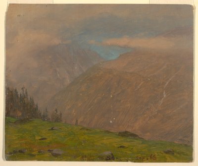 Rajz, Olasz Alpok, 1868 szeptembere alkotó: Frederic Edwin Church