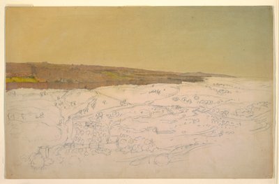 Rajz, Jeruzsálem, általános nézet, április (), 1868 alkotó: Frederic Edwin Church