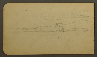 Rajz, A tó a Katahdin hegy felé néz, 1878 alkotó: Frederic Edwin Church