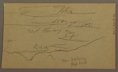 Rajz, Tájkép, 1865. május-augusztus alkotó: Frederic Edwin Church