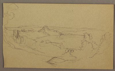 Rajz, Tájkép, 1865. május-augusztus alkotó: Frederic Edwin Church