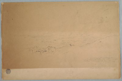 Rajz, Tájkép Melgar közelében, Kolumbia, 1853 július alkotó: Frederic Edwin Church