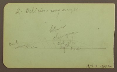Rajz, Tájkép "Lagos közelében"; hátoldal: Tájkép, 1883 alkotó: Frederic Edwin Church