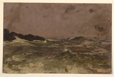 Rajz, Maine partjai, 1845-50 alkotó: Frederic Edwin Church
