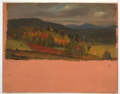 Rajz, Maine vagy Stockbridge, Mass. nézet, 1848 szeptembere alkotó: Frederic Edwin Church
