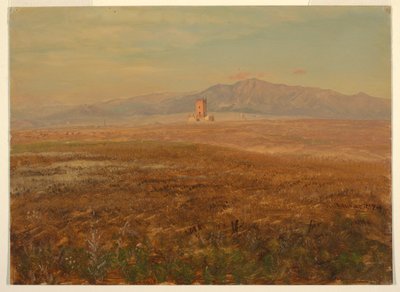 Rajz, mexikói tájkép, 1869. április alkotó: Frederic Edwin Church