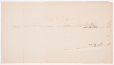 Rajz, Millinocket-tó, Maine, 1878 szeptembere alkotó: Frederic Edwin Church