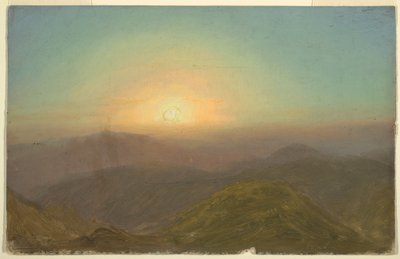 Rajz, Reggeli táj, 1865 alkotó: Frederic Edwin Church