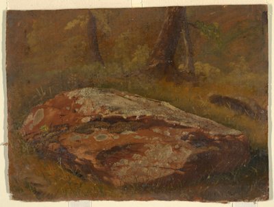 Rajz, Mossy Rock, 1845. augusztus alkotó: Frederic Edwin Church
