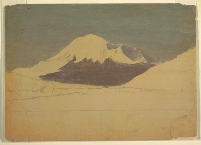 Rajz, Chimborazo hegy, Ecuador, 1857. július alkotó: Frederic Edwin Church
