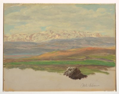 Rajz, Mount Lebanon, 1868. május alkotó: Frederic Edwin Church