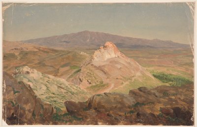 Rajz, Pentelicus hegy, 1869. április alkotó: Frederic Edwin Church