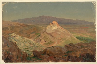 Rajz, Pentelicus hegy, 1869. április alkotó: Frederic Edwin Church