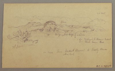 Rajz, Hegycsúcsok, 1868. február 22. alkotó: Frederic Edwin Church