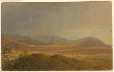 Rajz, Hegyvidéki táj, 1865. május alkotó: Frederic Edwin Church