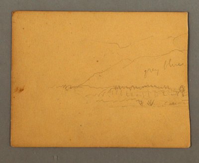 Rajz, Hegyek, valószínűleg 1856 alkotó: Frederic Edwin Church