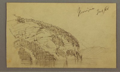 Rajz, Mountainside, 1868 július alkotó: Frederic Edwin Church