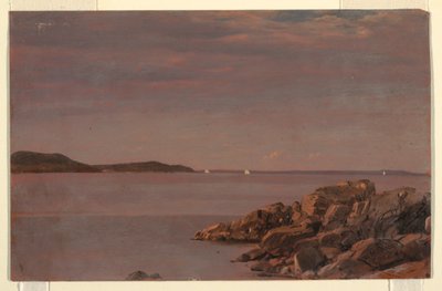 Rajz, Mt. Desert Island, Maine partvidéke, 1850 alkotó: Frederic Edwin Church