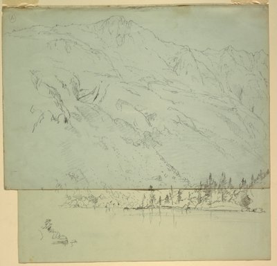 Rajz, Katadhin-hegy, Maine, 1870-78 alkotó: Frederic Edwin Church
